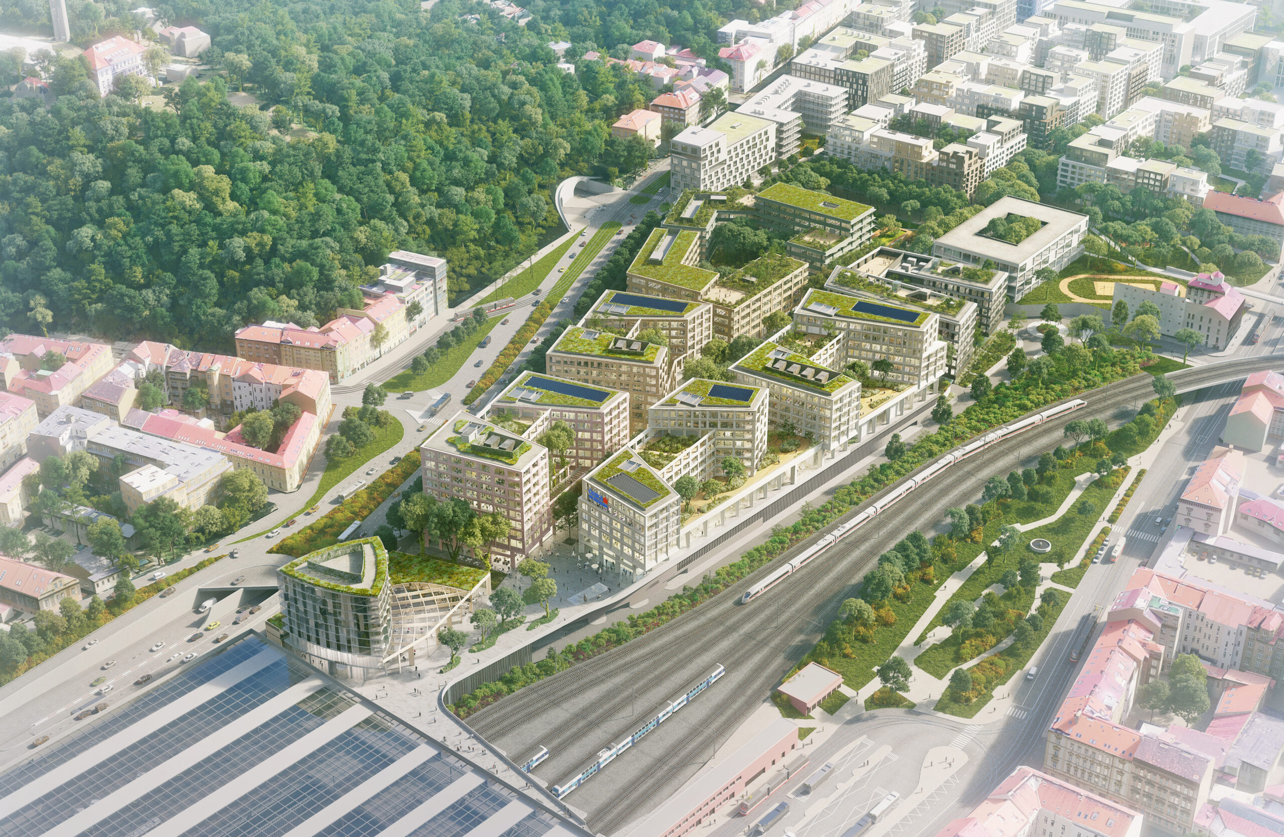 Urban masterplan by Baumschlager Eberle Architekten and Pavel Hnilička Architects+Planners