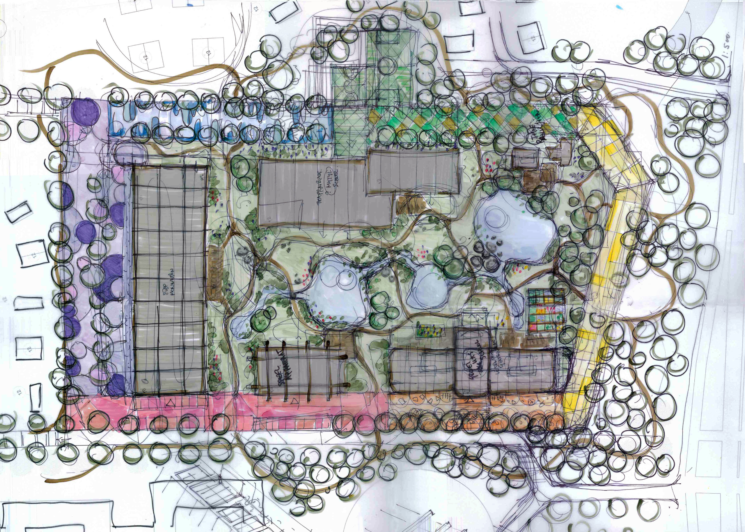 Masterplan campus sketch